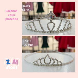 coronas plateadas.