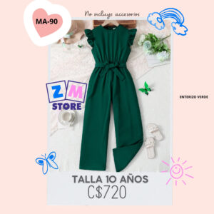 Enterizo verde.--MA-90