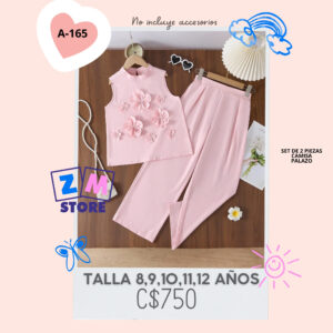 Conjunto de 2 piezas con palazo.--A-165