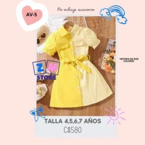 Vestido de dos colores.--AV-5