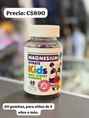 Citrato de mangnesio para niños 60 gomitas