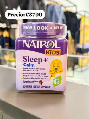 Natrol Kids Sleep + Calm Melatonina 1 mg con L-theanina