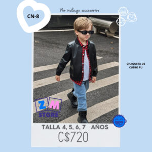 Chaqueta de cuero PU--CN-8