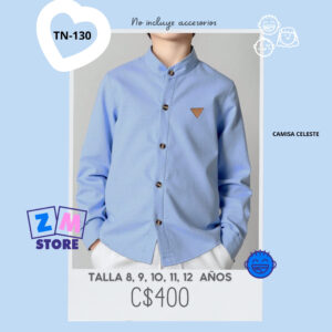 Camisa celeste TN-130