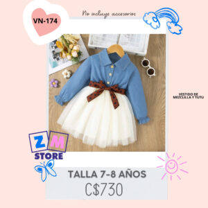 Vestido de dos colores.--VN-174