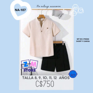 Conjunto con short.--NA-107