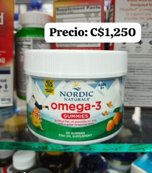 Omega 3 de 60 gomitas marca Nordic