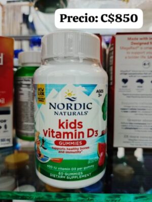Vitamina D3 para niños en marca Nordic