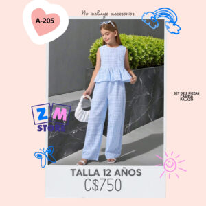 Conjunto con palazo.--A-205