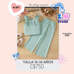 Conjunto con palazo.--A-301