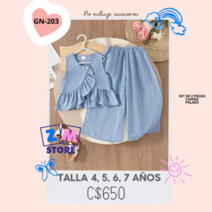 Conjunto con palazo.--GN-203