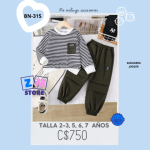 Conjunto con jogger.--BN-315