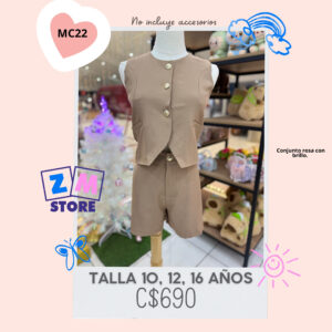 Conjunto con short.-- MC22
