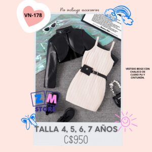 Vestistido con chaleco. VN-178