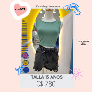 Conjunto con short--CP-203