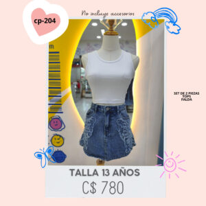 Conjunto con falda--CP-204