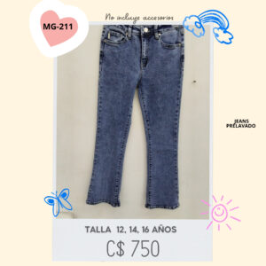 Jeans prelavado.--MG-211