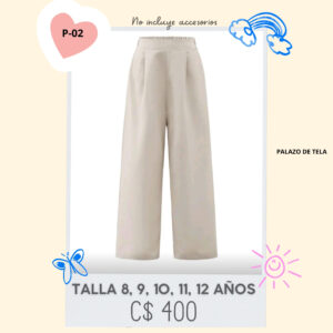 Palazo para niña.--P-02