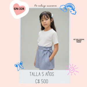 Conjunto con falda-short. GN-328