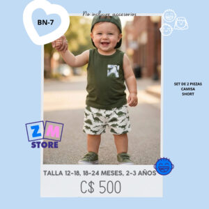 Conjunto con short--BN-7