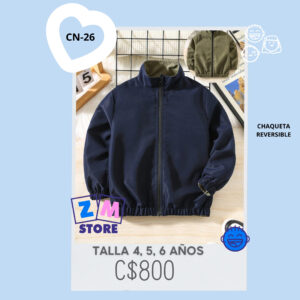 Chaqueta estilo reversible.--CN-26
