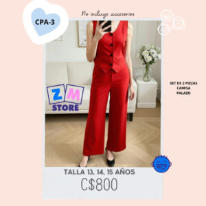 Conjunto con palazo,--CPA-3