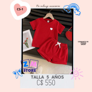 Conjunto con short.--CS-1