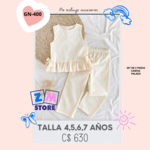 Conjunto con palazo.--GN-400