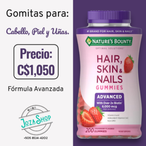 Gomitas para Uñas, piel y cabello. 200 gomitas