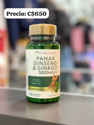 Ginkgo biloba con ginseng Koreano.