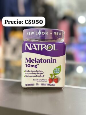 Gomitas de melatonina 10 mg. NATROL