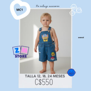 Overol con diseño de Paw Patrol MC1