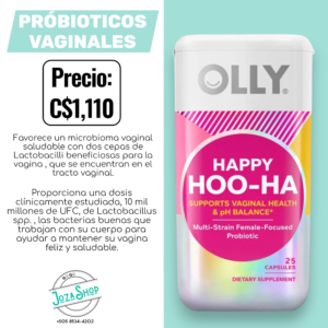 Olly Probióticos vaginales de múltiples cepas – Cápsulas