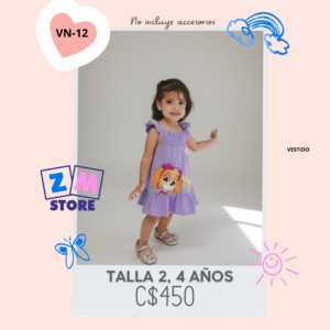 Vestido de paw patrol.