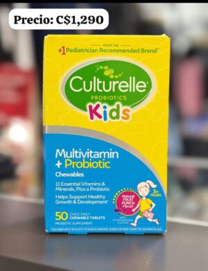 Multivitaminas y probiótico. Culturelle.