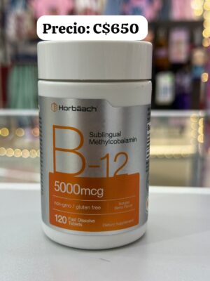 Horbäach Vitamin B-12 – 5000 MCG (120 Tablets)