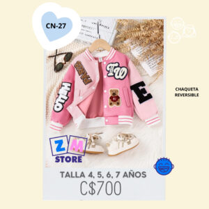 Chaqueta estilo universitaria.CN-27