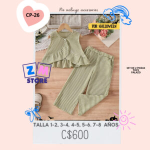 Conjunto con palazo,--CP-26