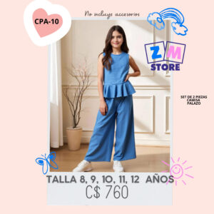 Conjunto con palazo.--CPA-10