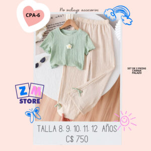 Conjunto con palazo.--CPA-6