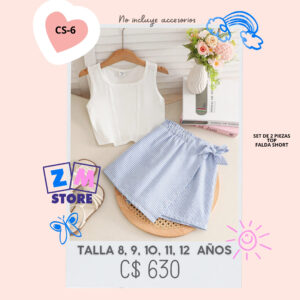 Conjunto con falda.--CS-6