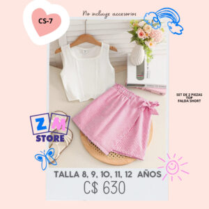 Conjunto con falda.--CS-7