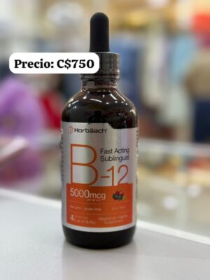 Vitamina B12 líquida.