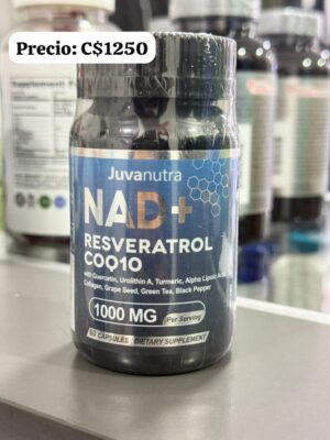 NAD + RESVERATROL 1,000 mg con COQ10