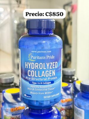 Colágeno Hidrolizado (Tipo I y III) – 180 Caplets