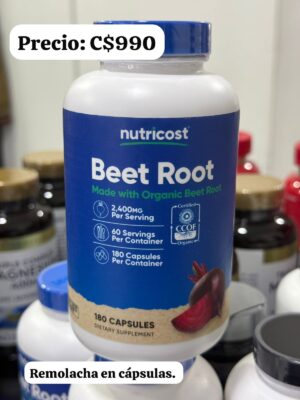 Remolacha orgánica de Nutricost