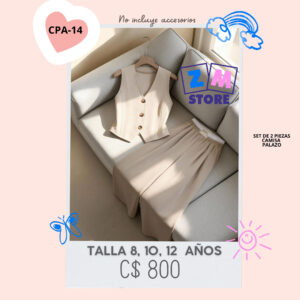 Conjunto con palazo.--CPA-14