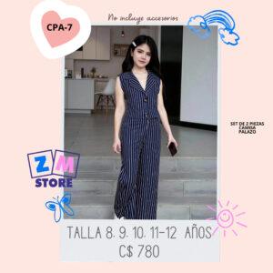 Conjunto con palazo.--CPA-7