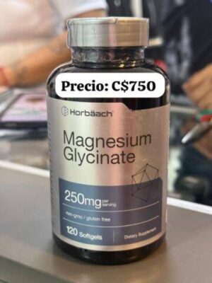 Glicinato de magnesio. 250 mg
