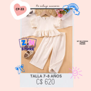 Conjunto con palazo,--CP-33